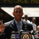 Reps. Hakeem Jeffries and Yvette Clarke speak in front of 1 Police Plaza Aug. 14, 2014, in New York City, to demand federal intervention in response to the death by police choke hold of Eric Garner, a 43-year-old man from Staten Island, N.Y.
Spencer Platt/Getty Images
